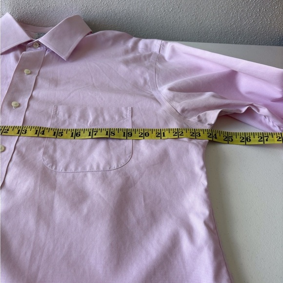 Brooks Brothers Regent Button down Long sleeve Pink Size 17 Supima cotton Office - Picture 8 of 8